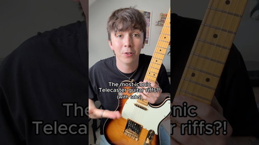 Are these the most iconic Telecaster guitars riffs!? 👀 (with tabs!) #guitartabs #guitarriffs