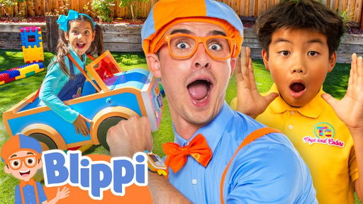 Blippi’s Race Car Challenge with Toys and Colors! @toysandcolors