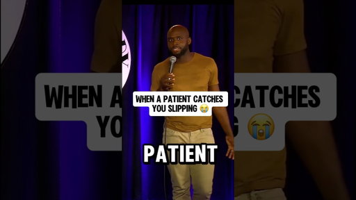 When a patient catches you slipping 😭 #comedy #standup #doctor #nhs #shorts