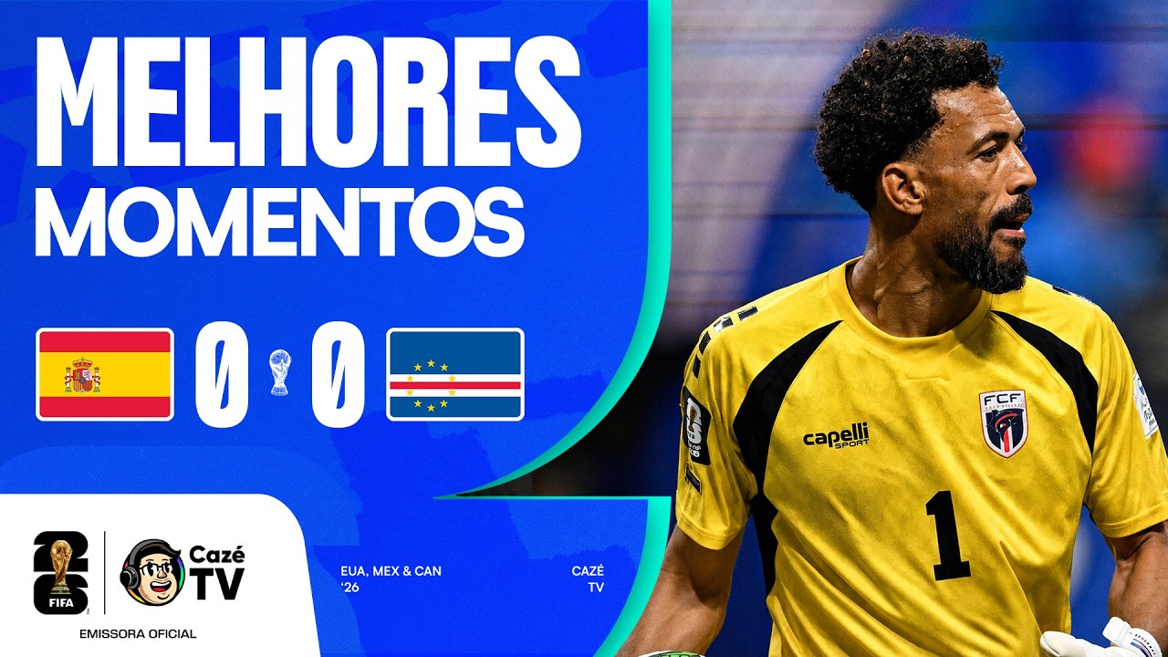 MELHORES MOMENTOS: ESPANHA 0 X 0 CABO VERDE | COPA DO MUNDO FIFA™ 2026 | 1ª RODADA | FASE DE GRUPOS