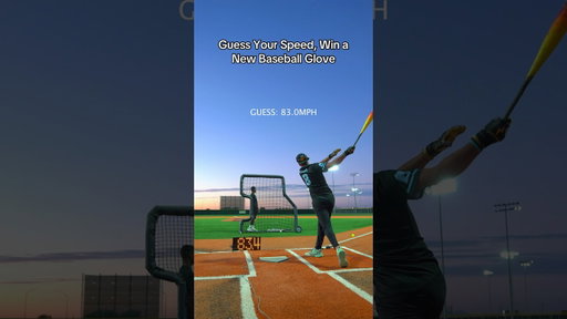 Guess Your EXACT Exit Velo, Win a $350 BASEBALL GLOVE! #shorts