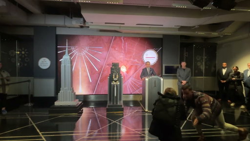Robert Lewandowski Lights the Empire State Building
