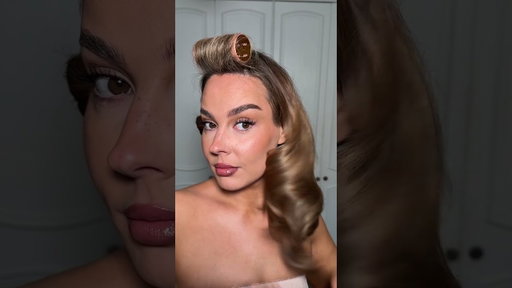 Round brush and roller hack for your fringe #hairhack #curtainfringe #hairtutorial