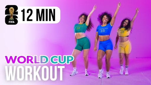 12 MIN FIFA WORLD CUP DANCE WORKOUT | SHAKIRA ANTHEMS | FUN CARDIO ⚽️🏆