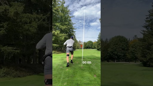Anzeige | Can you beat me?@Hypershell_Tech  😬 #golf #Hypershell #exoskeleton #HypershellAdventure