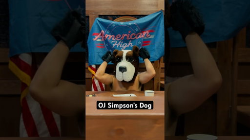 Wonder if this dog played for the bills too! #ojsimpson #dog #dogsofinstagram #oj