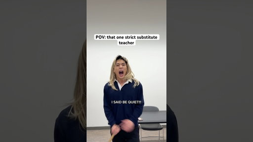 we’ve all had THIS substitute teacher 😭 #shorts #comedy #relatable #pov #classroom