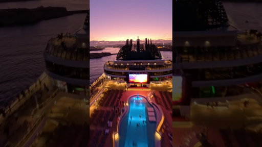 One reason why a cruise with MSC World Europa beats out all other holidays 🌅 | 📸 @jedeye_fpv