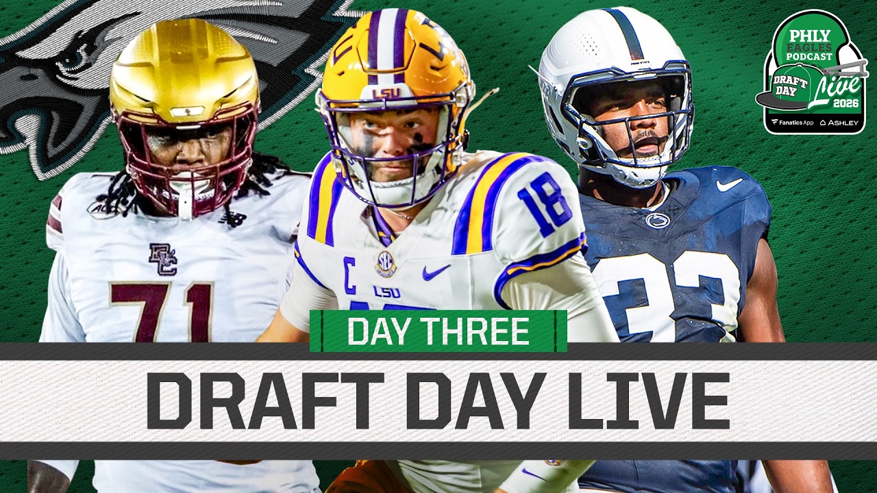 Eagles Draft Day 3! QB Cole Payton, SUPER ATHLETE Uar Bernard & More | PHLY Eagles Podcast