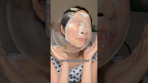 Cleanser bubbles don’t scare me anymore 🙈 Me trying to stay calm the entire time