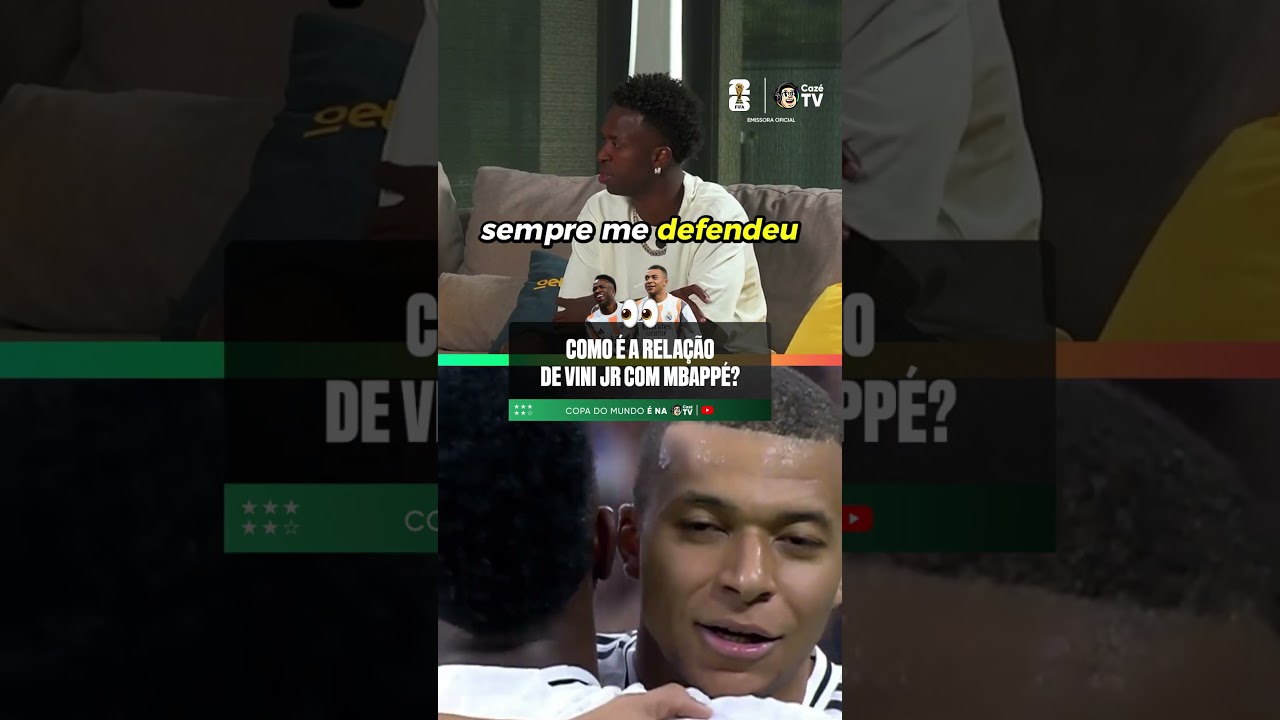VINI JR 🤝 MBAPPÉ! O brasileiro falou sobre a relação com o francês no Real Madrid 🇧🇷🇫🇷