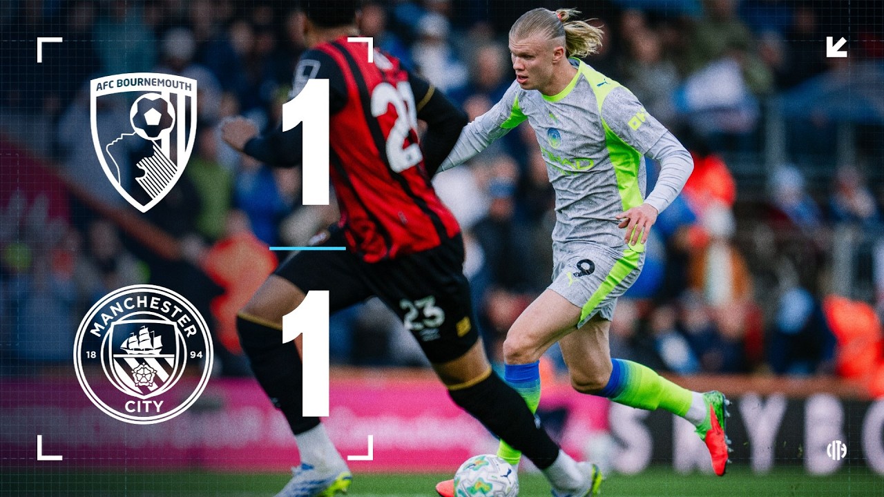 HIGHLIGHTS | Bournemouth 1-1 Man City | Premier League 25/26