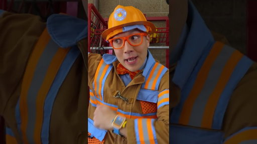 The FIRETRUCK Song With BLIPPI & ELMO! 🚒🎵 | #shorts #blippi #elmo #kidssongs #firetruck #learning