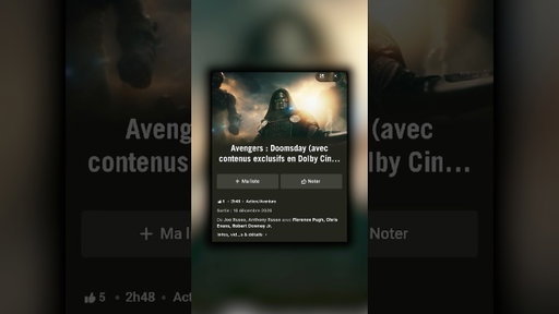 il faudra payer plus cher pour voir avengers - doomsday, en entier.