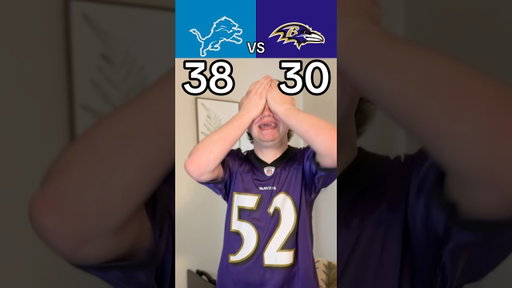 LIONS VS RAVENS RECAP😱🤣🏈 #nfl #football #lions #ravens #skit #funny
