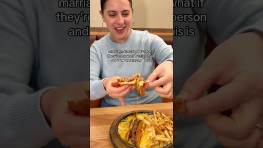 When you’re an O-M-Cheese Burger and they’re a Triple Chocolate Meltdown #marriage