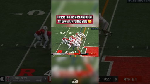 Rutgers went DEEP into the bag for this 4th Down trick play 😂