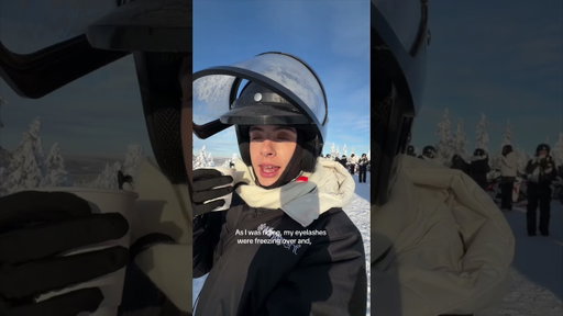 Ticked off the bucket list!! #lapland #snowmobile #laplandfinland #travelvlog