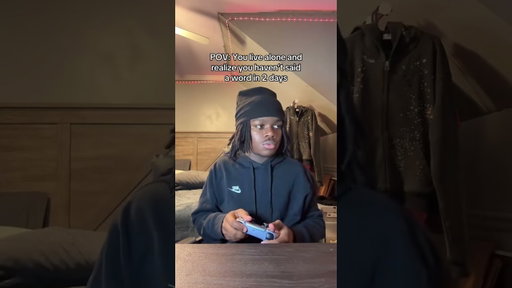 POV: You live alone and you realize you haven’t spoke #youtubeshorts #relatable