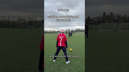 Cristiano Ronaldo’s FREEKICK Vs Arsenal BE LIKE…🚀 #football #footballshorts #soccer #funny