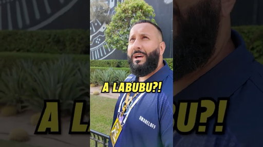 Omareloff Reacts to GIANT Labubu at EWC #labubu #gaming #cs2