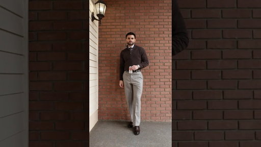 Brown Quarter Zip Outfit Idea