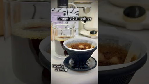 Normcore 2-in-1 dripper - Unboxing & testing #coffee #cafe #unboxing #asmr #fypシ #foryou #fyp