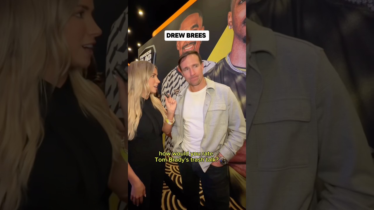 Drew Brees rates Tom Brady’s trash talk #shorts