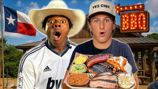 Trying the best BBQ in the WORLD with IShowSpeed