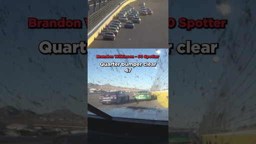 In the words of the spotter for the 60 car “we gotta clip that restart. Wow ZAAA”😧