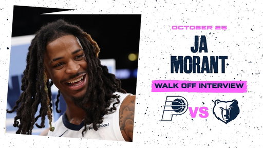 Ja Morant Walk off Interview | Grizzlies vs. Pacers