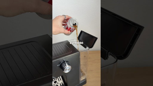 Brewing espresso with Diet Coke